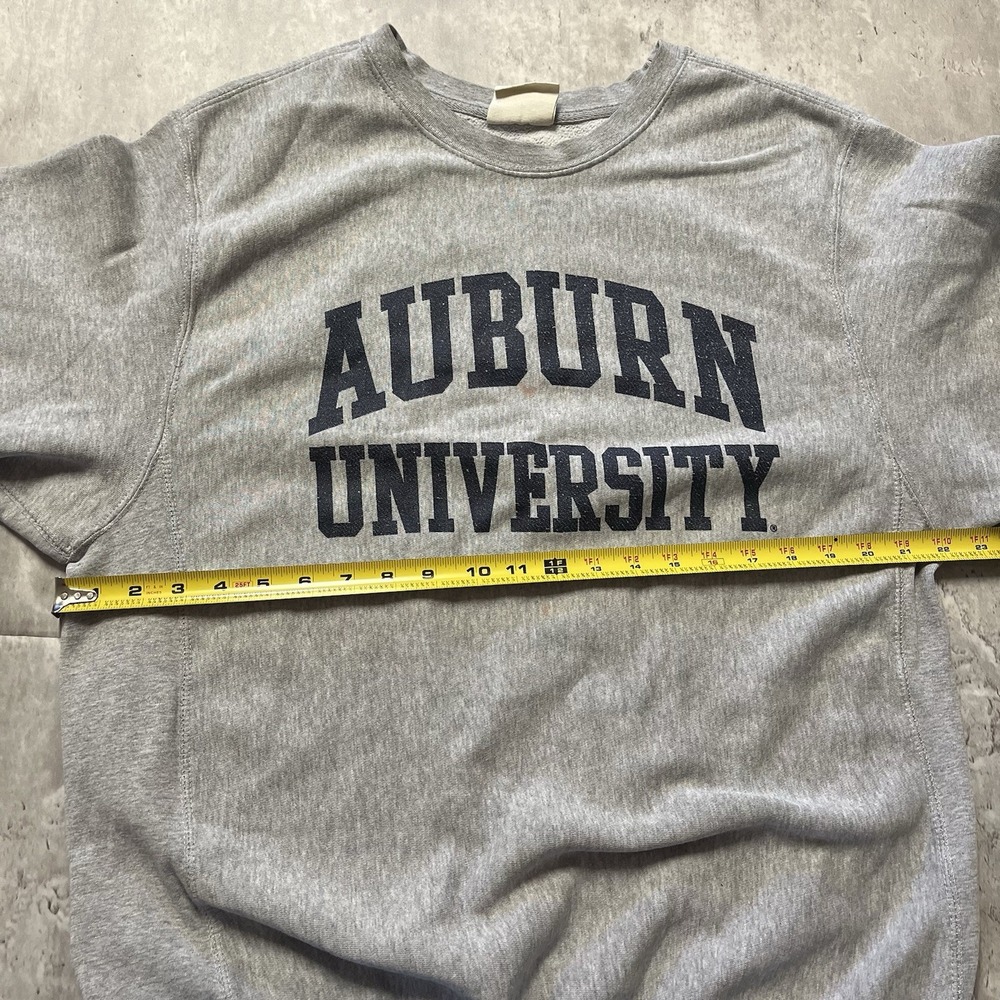 Auburn Tigers Sweatshirt Mens M Blue Heather MV Sport Pro-Weave NCAA - Picture 5 of 10